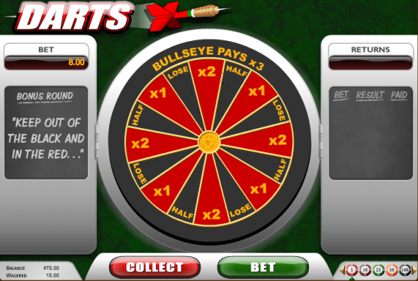 darts bonus game