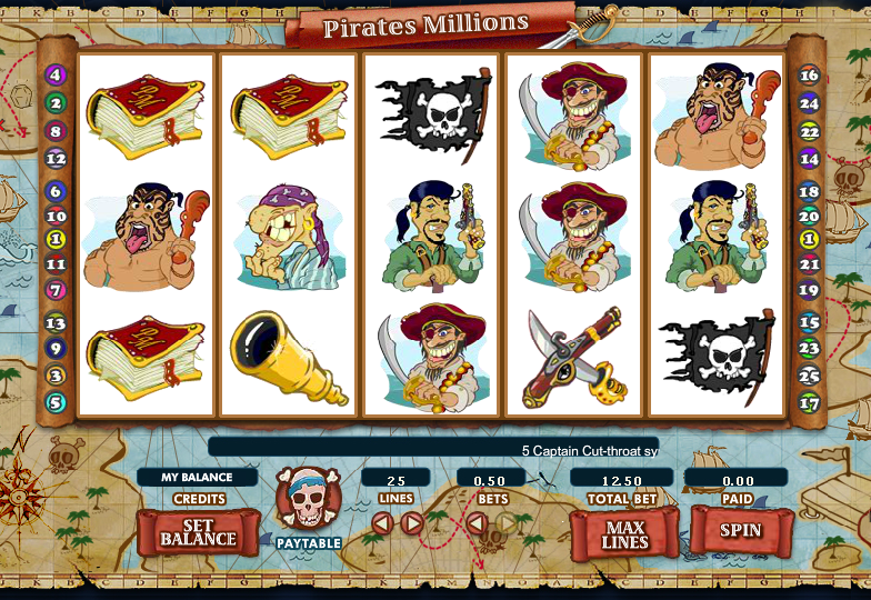 pirates millions slot
