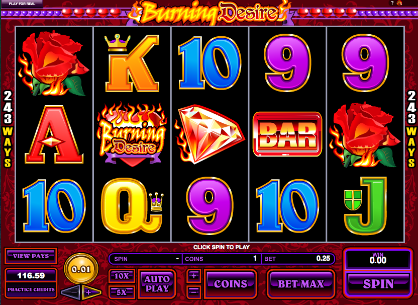 burning desire slot