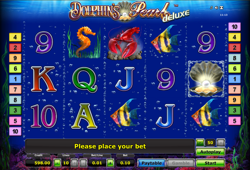 dolphins pearl deluxe screenshot slot