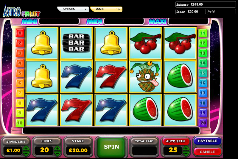 astro fruit slot review