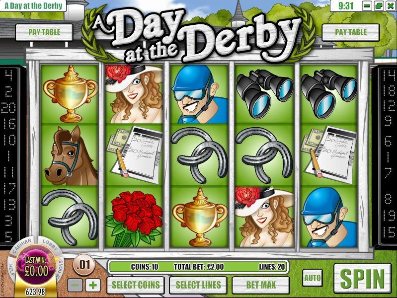 a day at the derby slot review