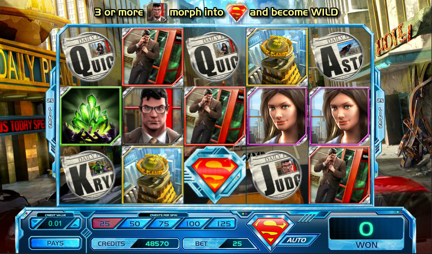 superman krypton slot screenshot