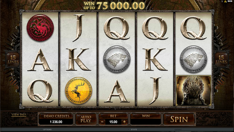 game of thrones slot