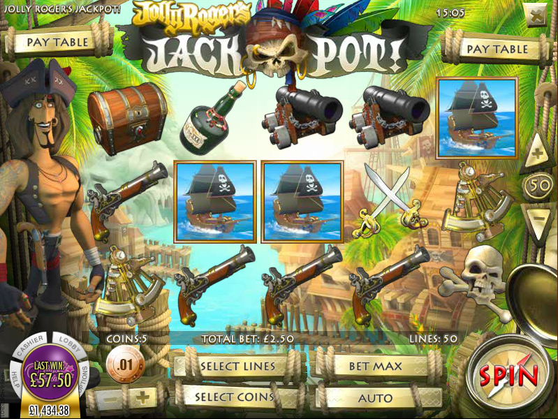 jolly rogers jackpot slot