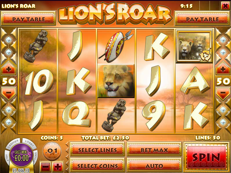 lions roar slot