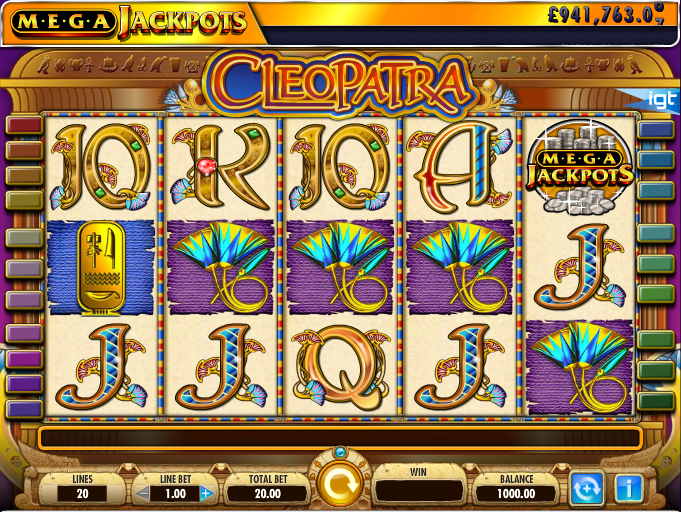 mega jackpots cleopatra slot