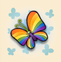 silver unicorn butterfly