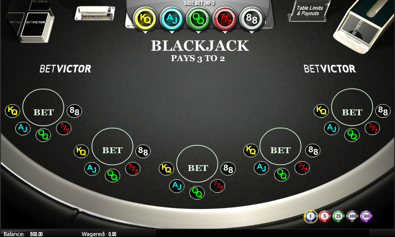 sidebet blackjack slot