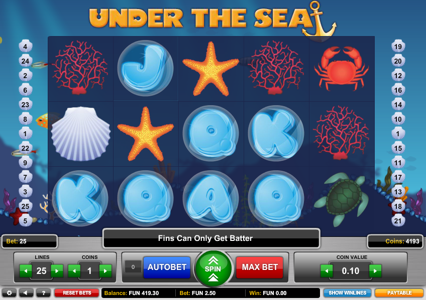 under the sea slot