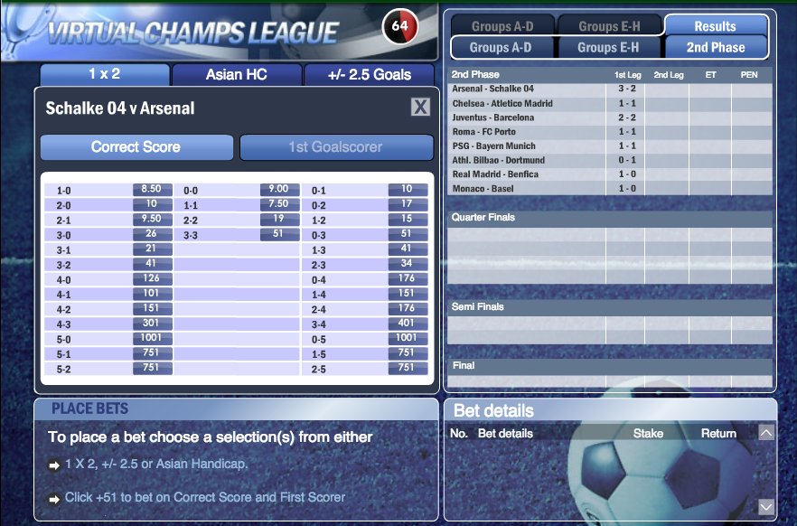 virtual champions league info