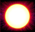 blazing stars sun