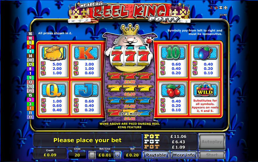 Slot machines online reel king potty Diploma Organization