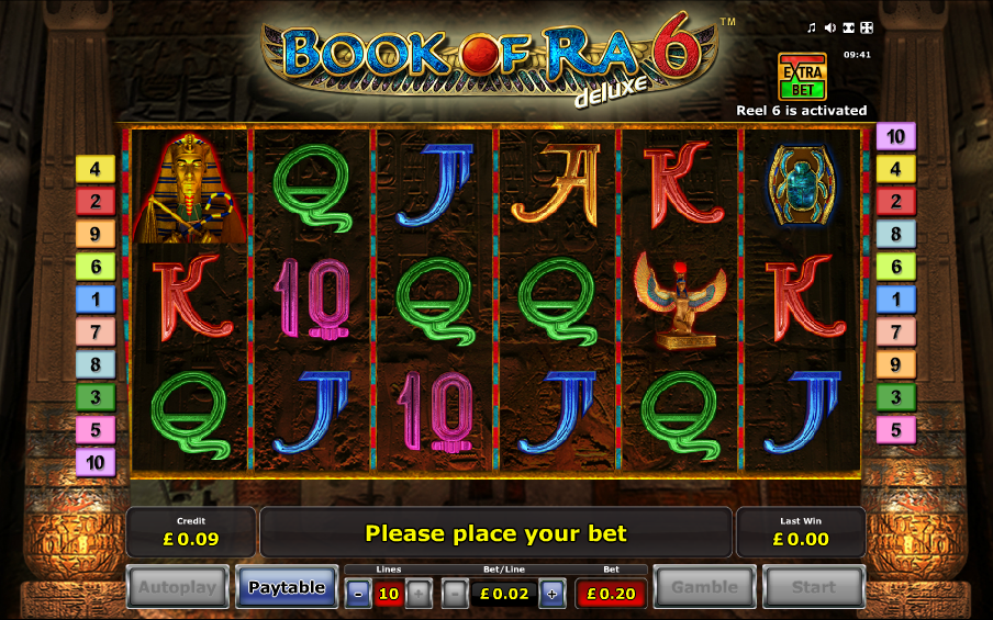 The book of Ra deluxe 6 is about a mysterious adventure around the royal burial places and six reels. The player will be searching for Pharaoh’s gold mine. He will be using the Ra’s book. The ultimate aim of this game is to find five matching symbols juxtaposing each other along the win ted Reading Time: 4 mins.