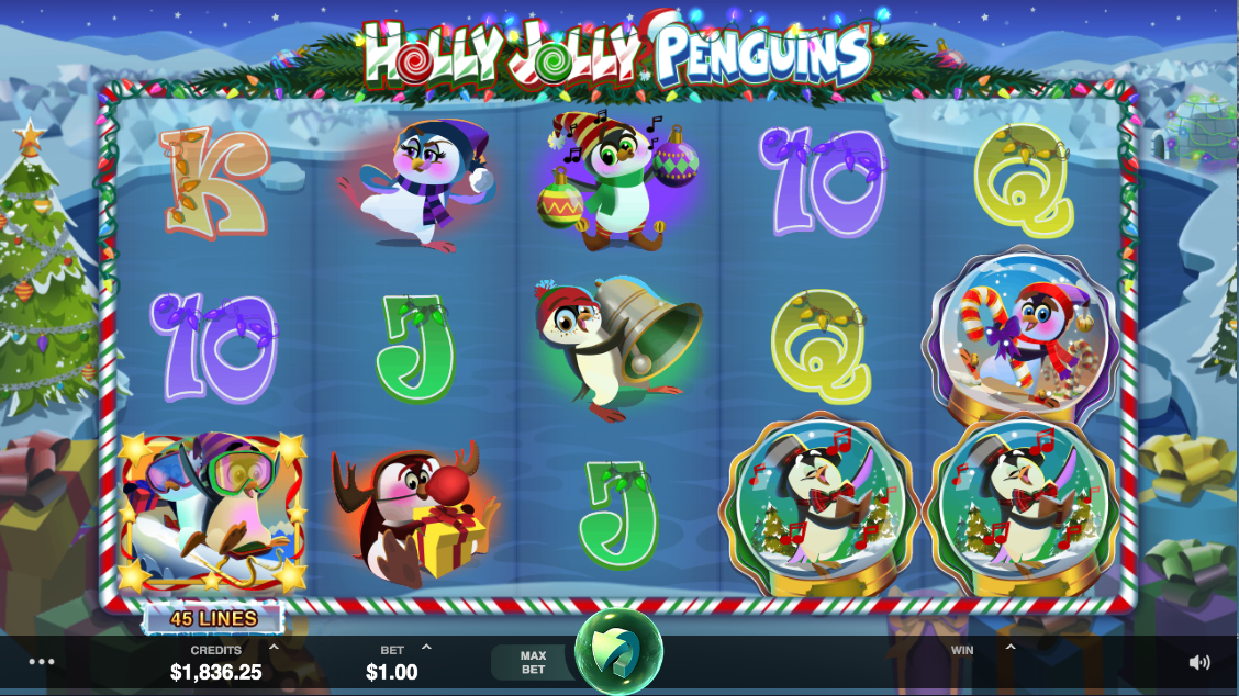 holly jolly penguins screenshot