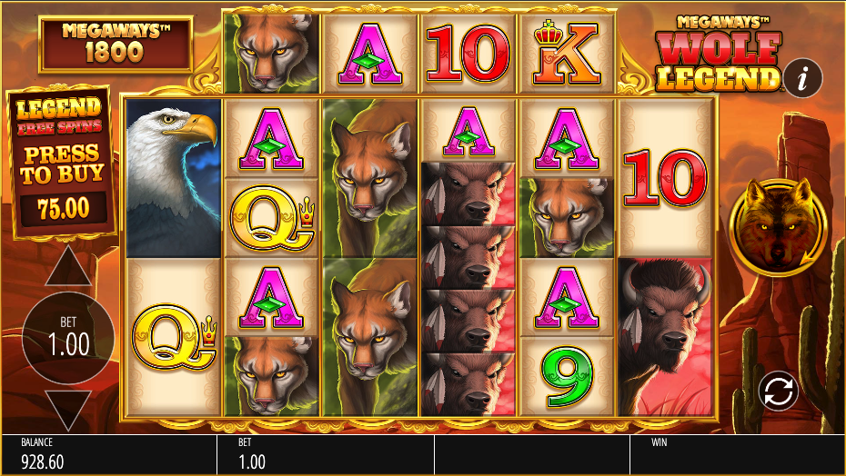 Wolf legend megaways slot demo