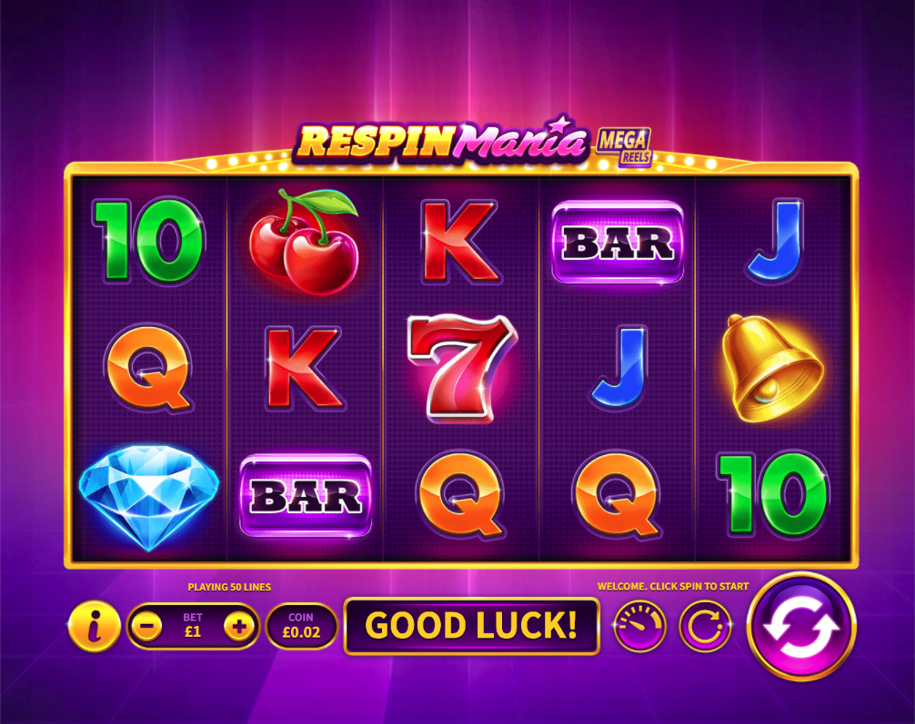 respin mania mega reels screenshot