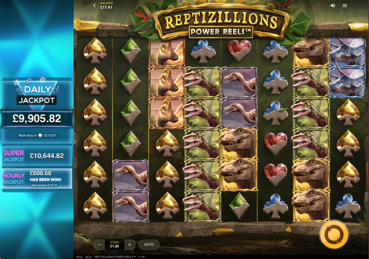 Reptizillions Power Reels screenshot