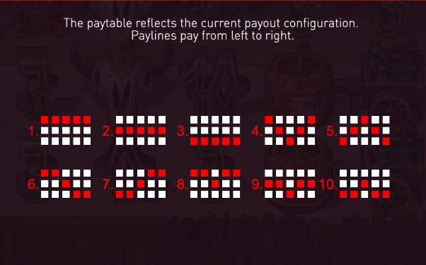 Wild Duel paytable