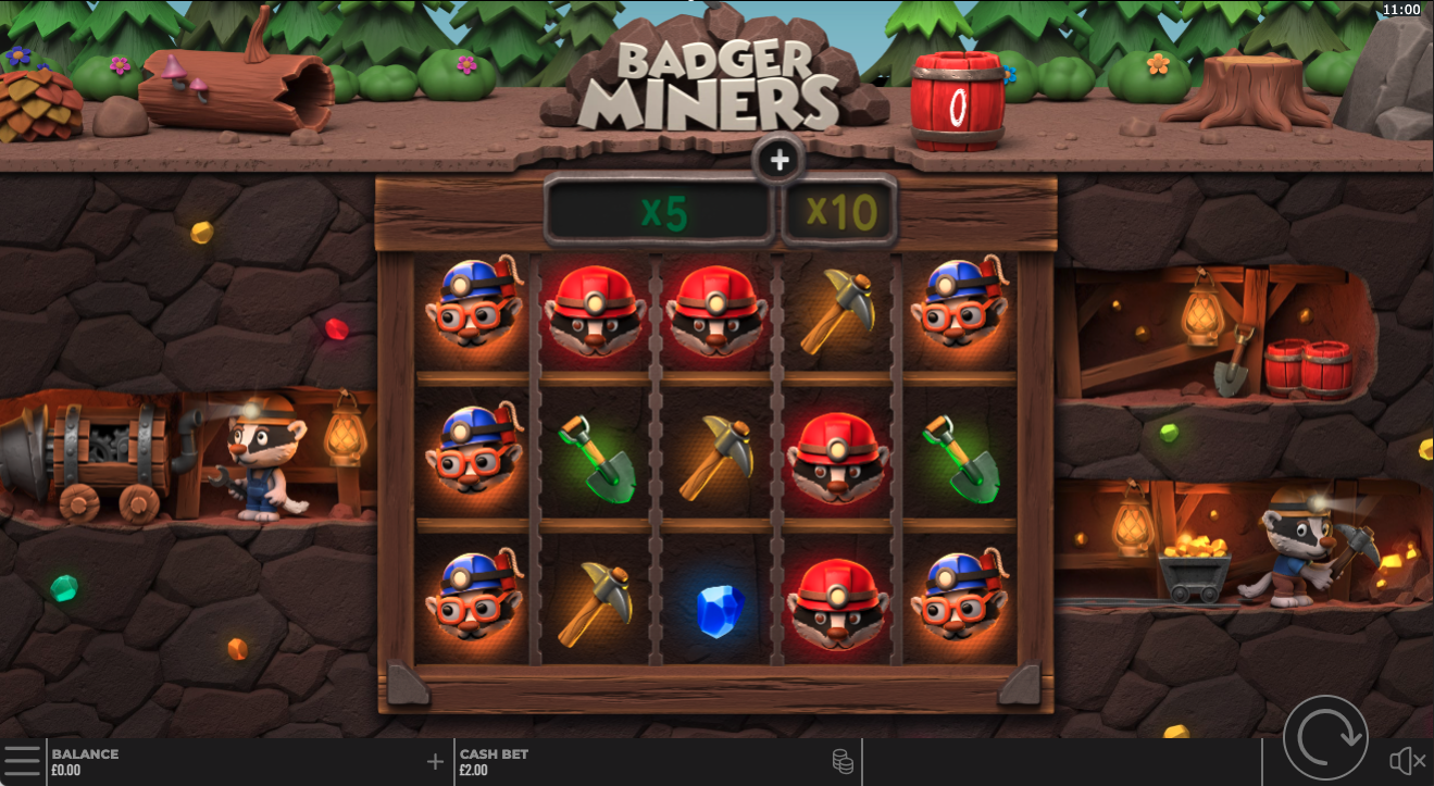 Tangkapan layar Badger Miners